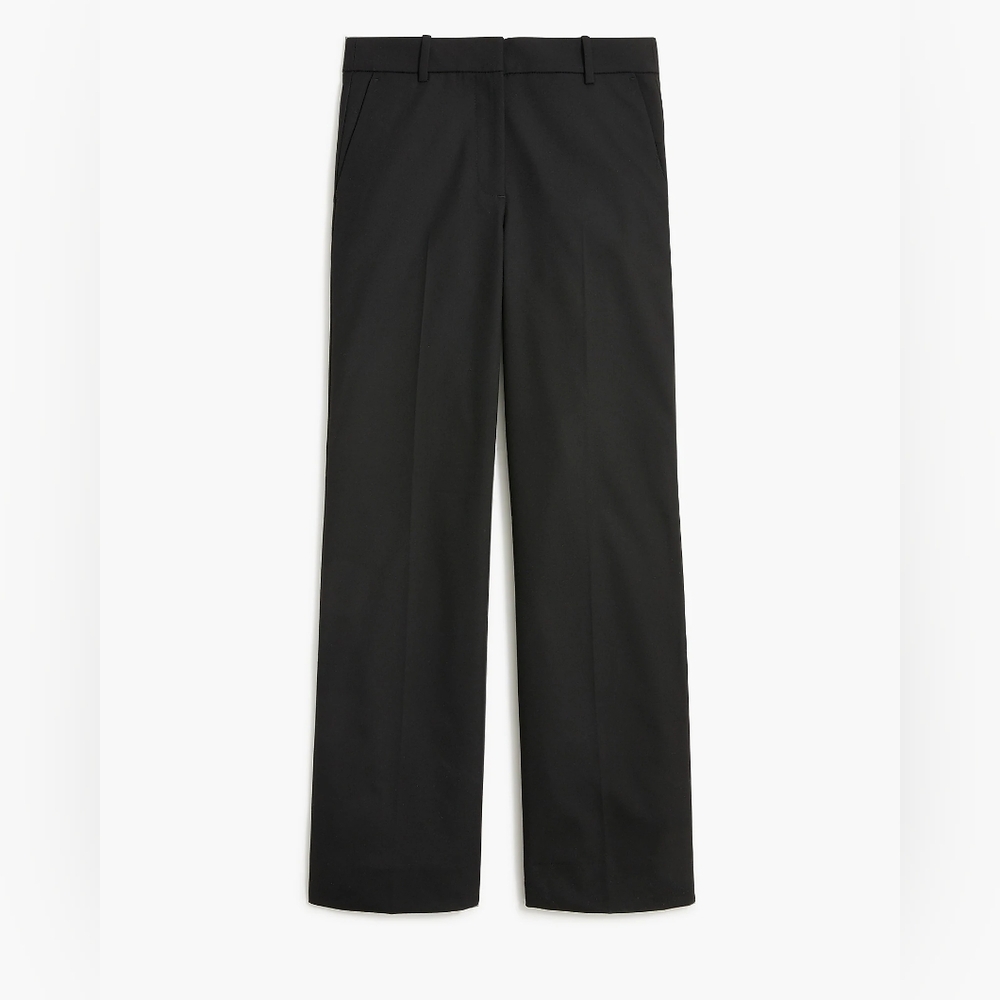 J. Crew Factory Wide-leg trouser pant Black Size 24